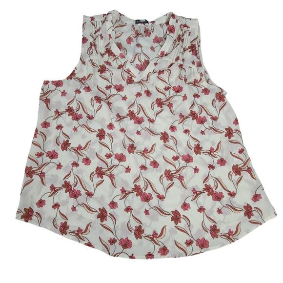 41 Hawthorne Stitch Fix women's tank floral NWT Sz XL Vacation work wear office - Picture 1 of 8